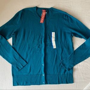 Teal cardigan